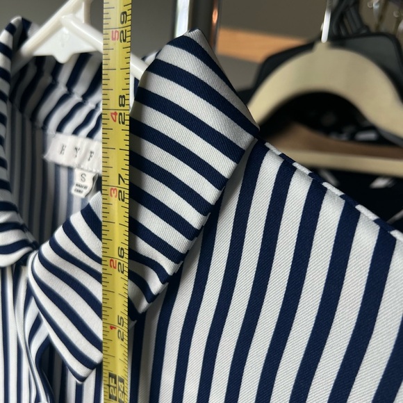 HYFVE Black & White Striped Button Down Shirt S - Picture 5 of 7